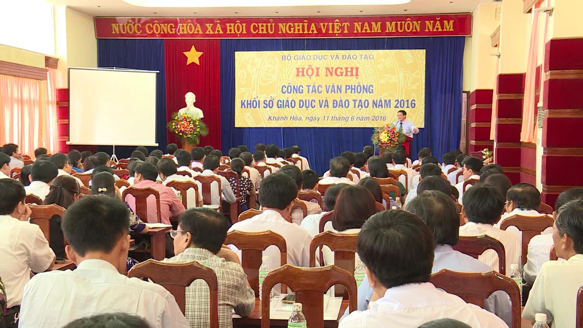 HỘI NGHỊ CÔNG TÁC VĂN PHÒNG KHỐI CÁC SỞ GÍÁO DỤC VÀ ĐÀO TẠO NĂM 2016